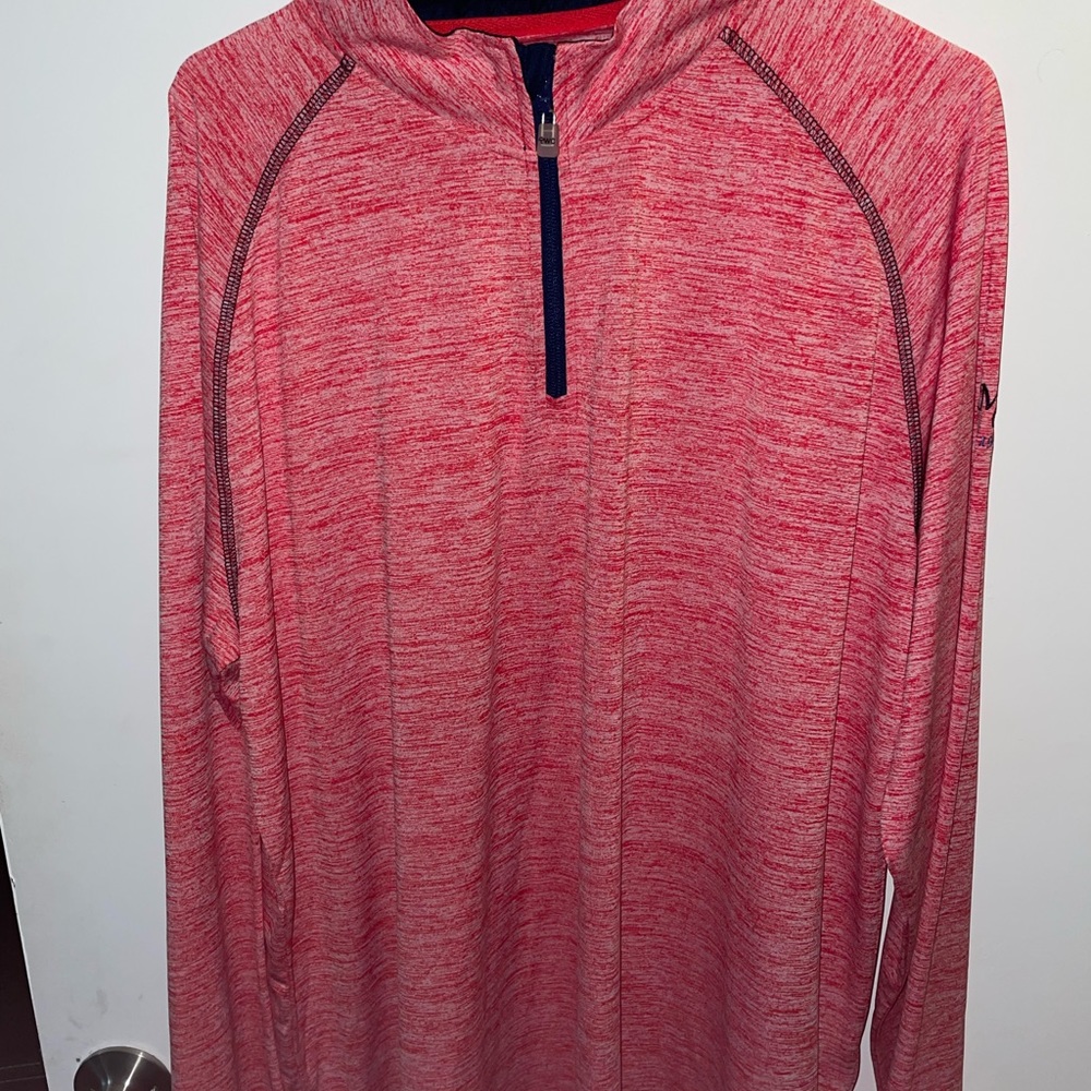The weather co dry fit long sleeve golf pullover.